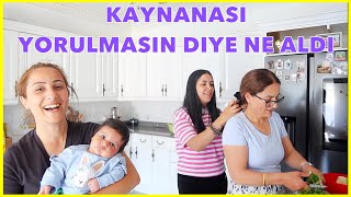 KAYINVALIDESINE HEDIYE ALDI SUNI ÇİM BAKTIK ANNEM ÇOK MUTLU  günlük vlog [upl. by Idnam278]