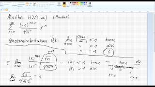 Mathe H 20A Rauhut RWTHAachen Potenzreihen [upl. by Emilia]