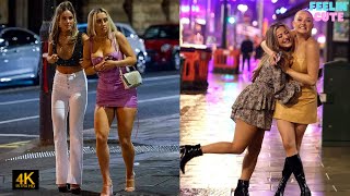 Newcastle UK Nightlife Saturday Night 2022 4K [upl. by Berkin]