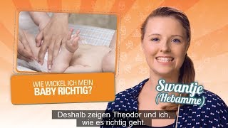 Wie wickel ich mein Baby richtig  Hebamme Swantje wird das Baby schon schaukeln [upl. by Rhpotsirhc]