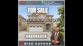 Luxury Living in Barrhaven  147 Piazza Circle  Detached Home with Double Garage By Nish Kapoor [upl. by Elo]