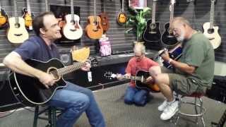 Scott Haggard  Okie From Muskogee  Music Store Performance [upl. by Yoreel]