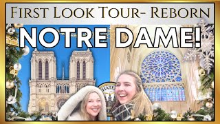 FIRST LOOK NOTRE DAME CATHEDRAL Reborn Full TOUR 1 Billion RESTORATION in Paris [upl. by Aluap]