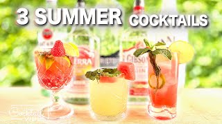 3 Amazing SUMMER Cocktails [upl. by Adnohrahs]