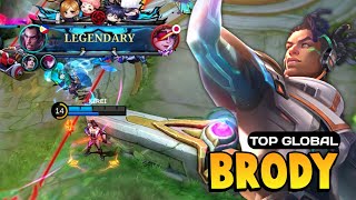 Brody Best Build 2024  Brody Top Global Gameplay  Mobile Legends [upl. by Rotciv]