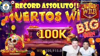 💣BATTUTO OGNI RECORD‼️🤯 100 000€ MUERTOS MULTIPLIER MEGAWAYS💀🌮 SLOT ONLINE🎰 BIG WIN🤑 [upl. by Aicilaana]