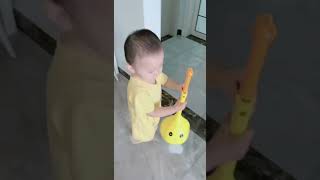 TwoYearOld Baby Takes The Initiative To Help Mom With Housework baby funny cute [upl. by Gertrudis]