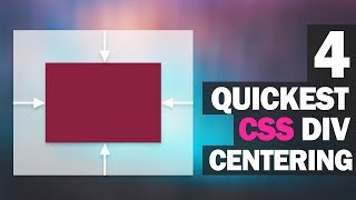 4 Quickest Ways to Center Div with CSS [upl. by Bellda]