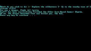 The Elder TextBased Games Skyrim [upl. by Woodman]