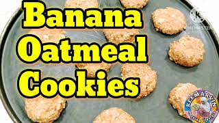 3 Ingredients Banana Oatmeal Cookies foodhealthyoatsReemarvincookinglifestyles [upl. by Reldnahc942]