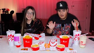 MUKBANG ChickfilA and Couples QampA [upl. by Notaes204]