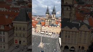 Panoramic view of Old Town Square and beautiful Prague Czech Republic 2024 [upl. by Rocray]