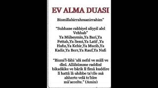 EV ALMA DUASI DUA VAKTİ [upl. by Niassuh]