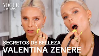 Rosalía tutorial en tonos rosas y un secreto con gomina Giorgi  Secretos de belleza  VOGUE España [upl. by Nibor]