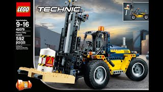 Lego Technic Forklift set 42079 review [upl. by Ylrebmik]