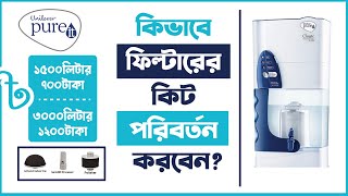 How to change pureit kit  কিভাবে পিউরিট কিট পাল্টানো যায় [upl. by Mollie]