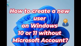 Create user in Windows 11 without Microsoft Account  Erstelle Benutzer in Windows 11 ohne MS Konto [upl. by Jo583]