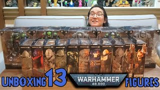 Unboxing And Review 13 Mcfarlane Warhammer Figures [upl. by Atiuqehc]