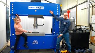 Crushing Paper With Our New 300 TON HYDRAULIC PRESS [upl. by Enerahs]