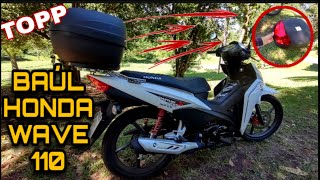 HONDA WAVE 110 CON BAÚL💥💥UN ACCESORIO MAS QUE INTERESANTE [upl. by Christina]