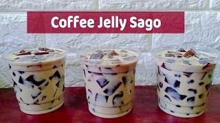 Coffee Jelly Sago  How to Make Coffee Jelly [upl. by Eineg858]