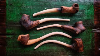 MAKE A SMOKING PIPE  How To Make Smoking Pipes From Wood  Diy Pipe  Wood Pipes [upl. by Einnalem]