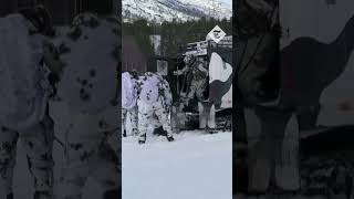 Troops train in high north of Norway after signing of defence coalition [upl. by Comstock]