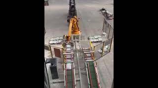 Robotic palletizerAutomatic palletizing equipment Robotic palletizing [upl. by Burlie]