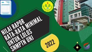 Nilai RataRata Minimal NRM Rapor untuk Lolos SNBP UNJ 2022 [upl. by Bloomer]