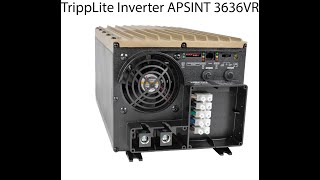 TrippLite Inverter APSINT 3636VR Sensitivity switcher problem [upl. by Akimyt]