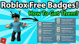 How To Get MANY Free Badges In Roblox  Full Tutorial [upl. by Genesa]