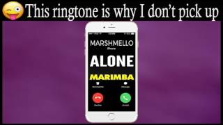 Latest iPhone Ringtone  Alone Marimba Remix Ringtone  Marshmello [upl. by Airtap601]