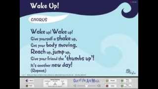 Wake Up School Assembly Song with Words on Screen from Songs For EVERY Assembly by Out of the Ark [upl. by Haldes]