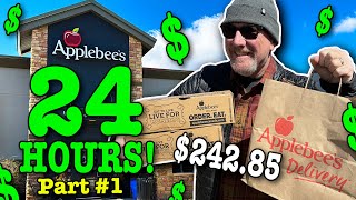 24 Hours Eating at Applebees and Stealth Camping • Part 1 [upl. by Otsenre]