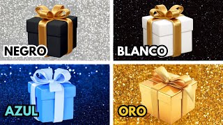 Elige 1 Regalo de 4 🎁🌈🖤🤍👑 ¡Desafío de 4 Cajas de Regalo  Choose Your Gift [upl. by Enalb898]