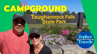 Great Hiking and Scenic Views Camping at Taughannock Falls State Park Ithaca NY  Campground 411 [upl. by Grogan]