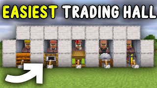 EASIEST TRADING HALL Minecraft 121 [upl. by Anomis]