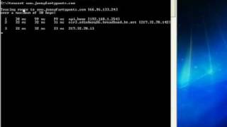 using trace route tracert in Windows [upl. by Llemert]