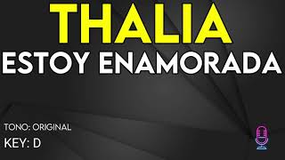 Thalia  Estoy Enamorada  Karaoke Instrumental [upl. by Tish]