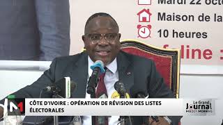 Côte d´ivoire  Opération de révision des listes électorales [upl. by Elsie996]