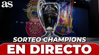 SORTEO CHAMPIONS 2024 EN VIVO I Nuevo formato Champions REAL MADRID BARCELONA ATLÉTICO y GIRONA [upl. by Elyc104]