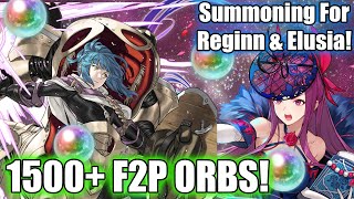 1500 F2P Orbs Summoning on Elusias Banner amp Reginn  Fire Emblem Heroes FEH [upl. by Brook]