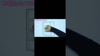 Belajar Menggambar Lemari Buku  How to Draw Bookcase shortsfeed drawing shortsvideo bookcase [upl. by Annirak]