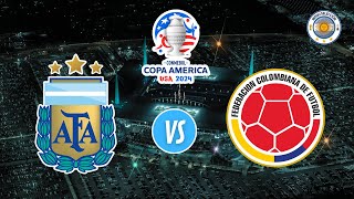 🔴ARGENTINA vs COLOMBIA  FINAL  Copa América 2024 [upl. by Nnahtur]