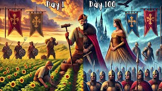 FARMER TO KING 100 DAYS IN MOUNT AND BLADE BANNERLORD 2 [upl. by Annaert]