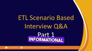 Part 1 ETL Interview Questions And Answers  Data Warehouse Interview Questions Video [upl. by Whittemore759]