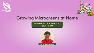 Growing Microgreens at Home  SGF Hort Show 2021 [upl. by Erdei]