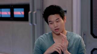 MAZE RUNNER THE DEATH CURE quotMinhoquot Interview  Ki Hong Lee [upl. by Azilef]