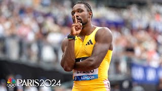 Noah Lyles runs a PERSONAL BEST to win mens 100m at London Diamond League  NBC Sports [upl. by Gunning]