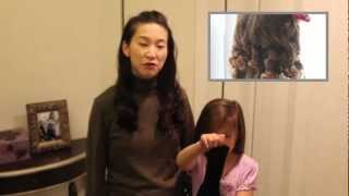 靴下を使って巻き髪 ２ noheat sock curls 2 [upl. by Chien679]